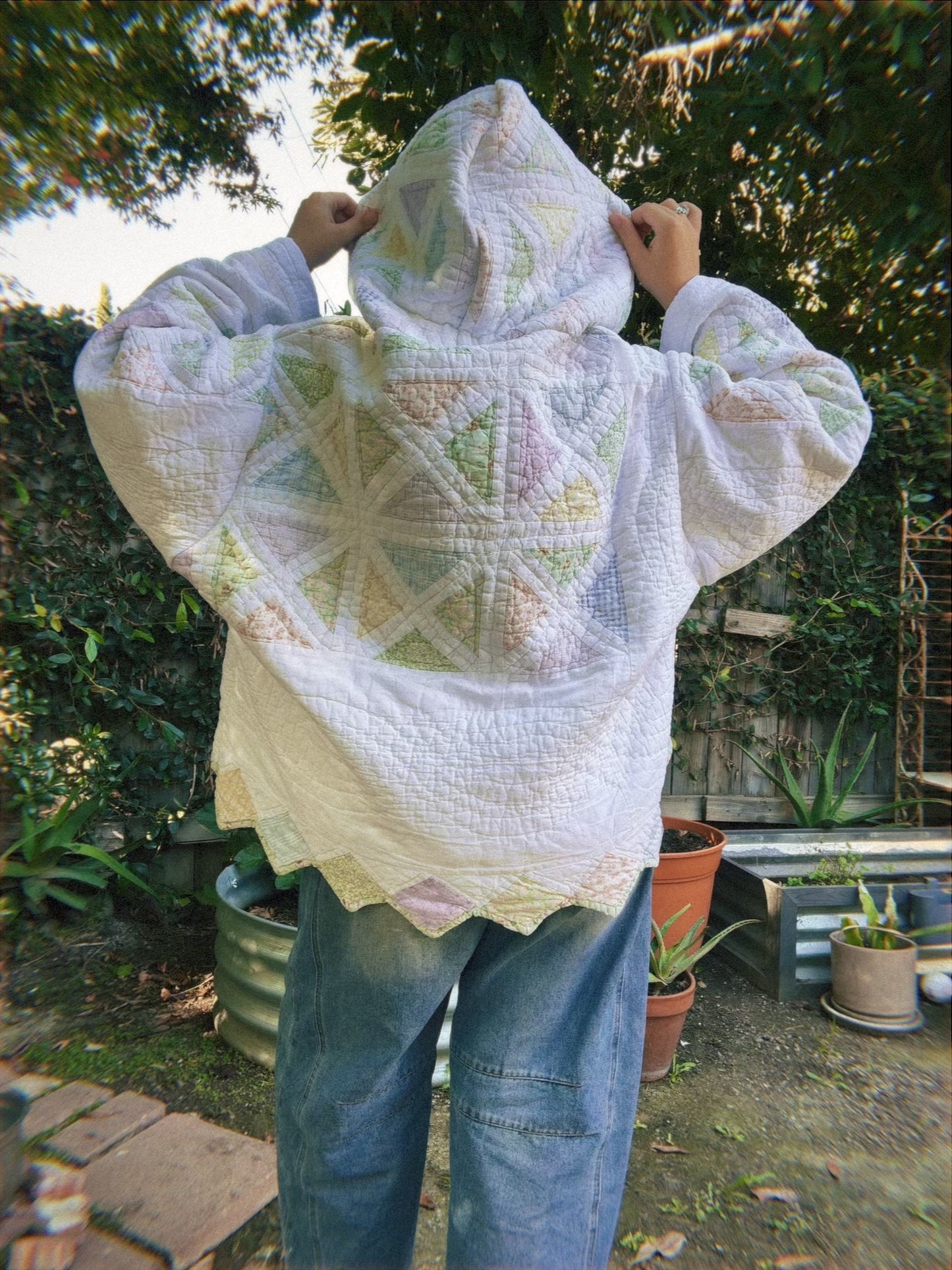 Andee Hoodee White and pink