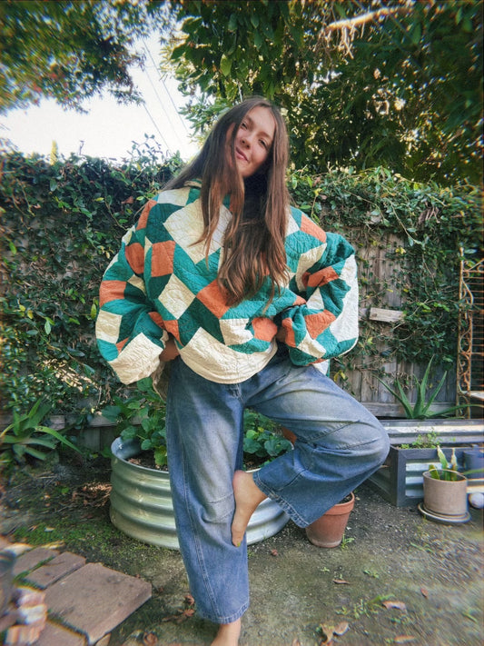 Andee hoodee Orange and blue