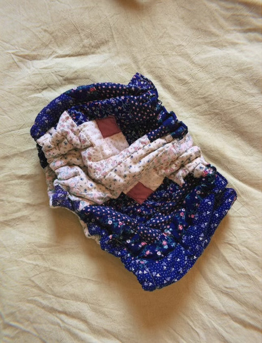 Lula quilted baby bloomers (purple an floral)