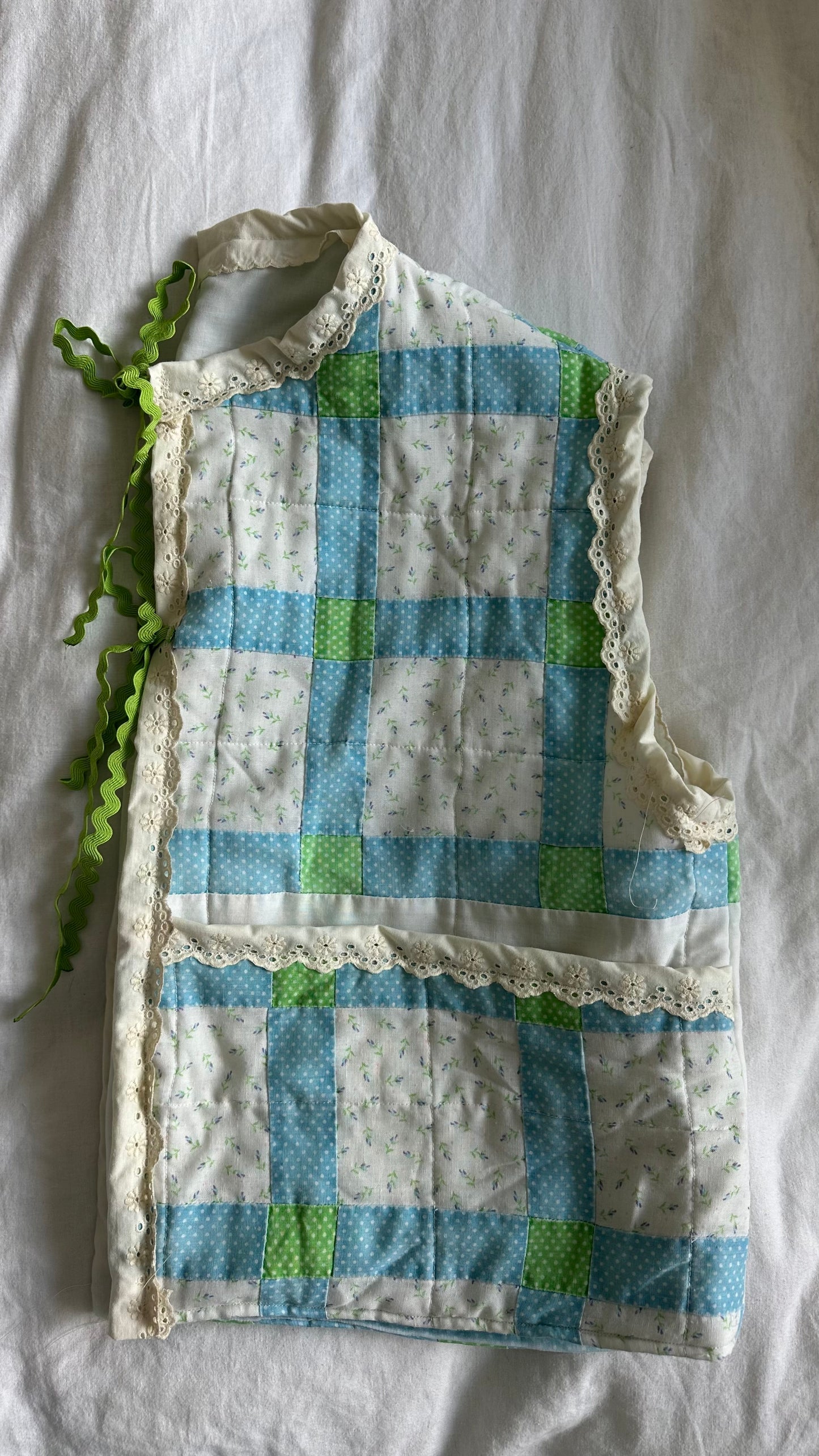 Darlene vest (blue and green)