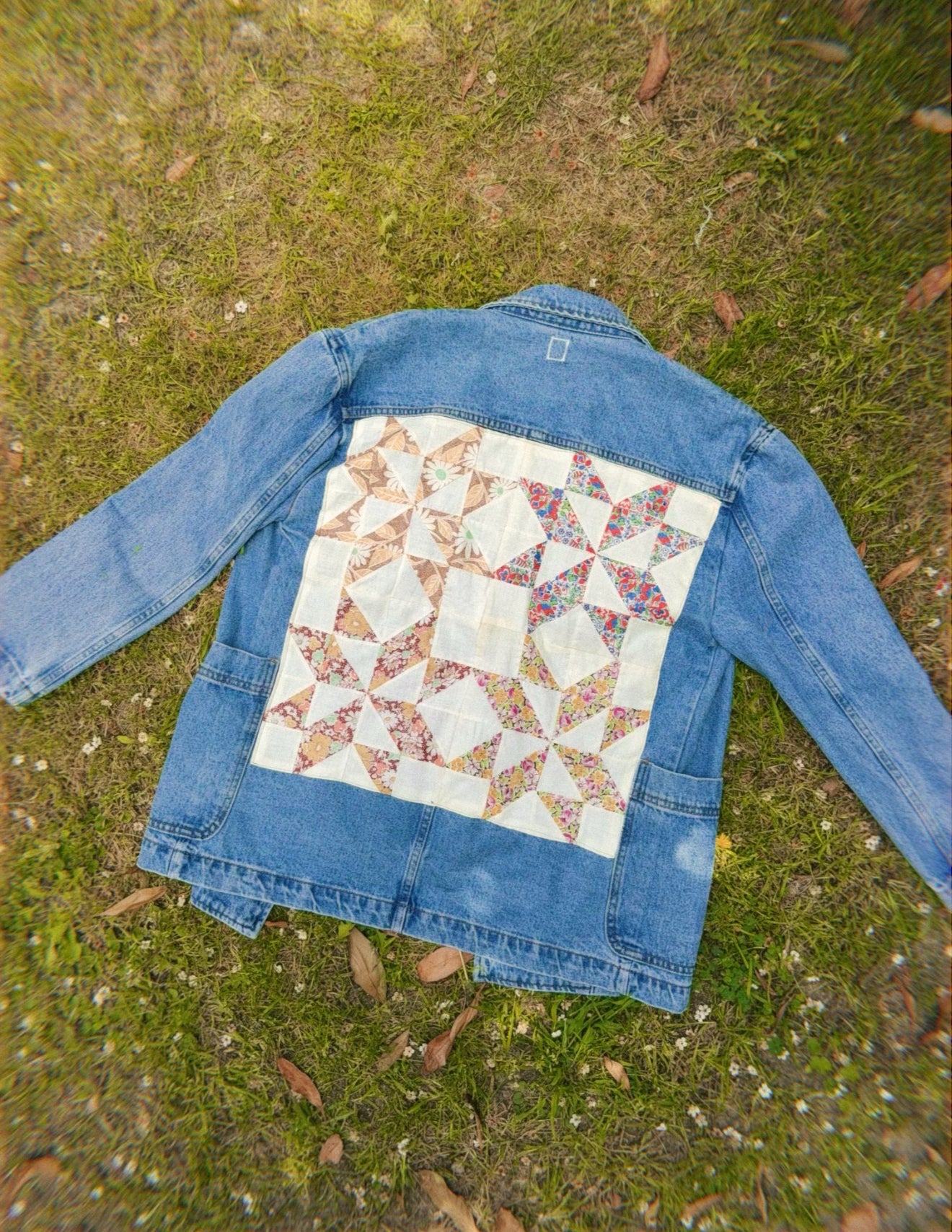 Jean blazer (quilted back)✨