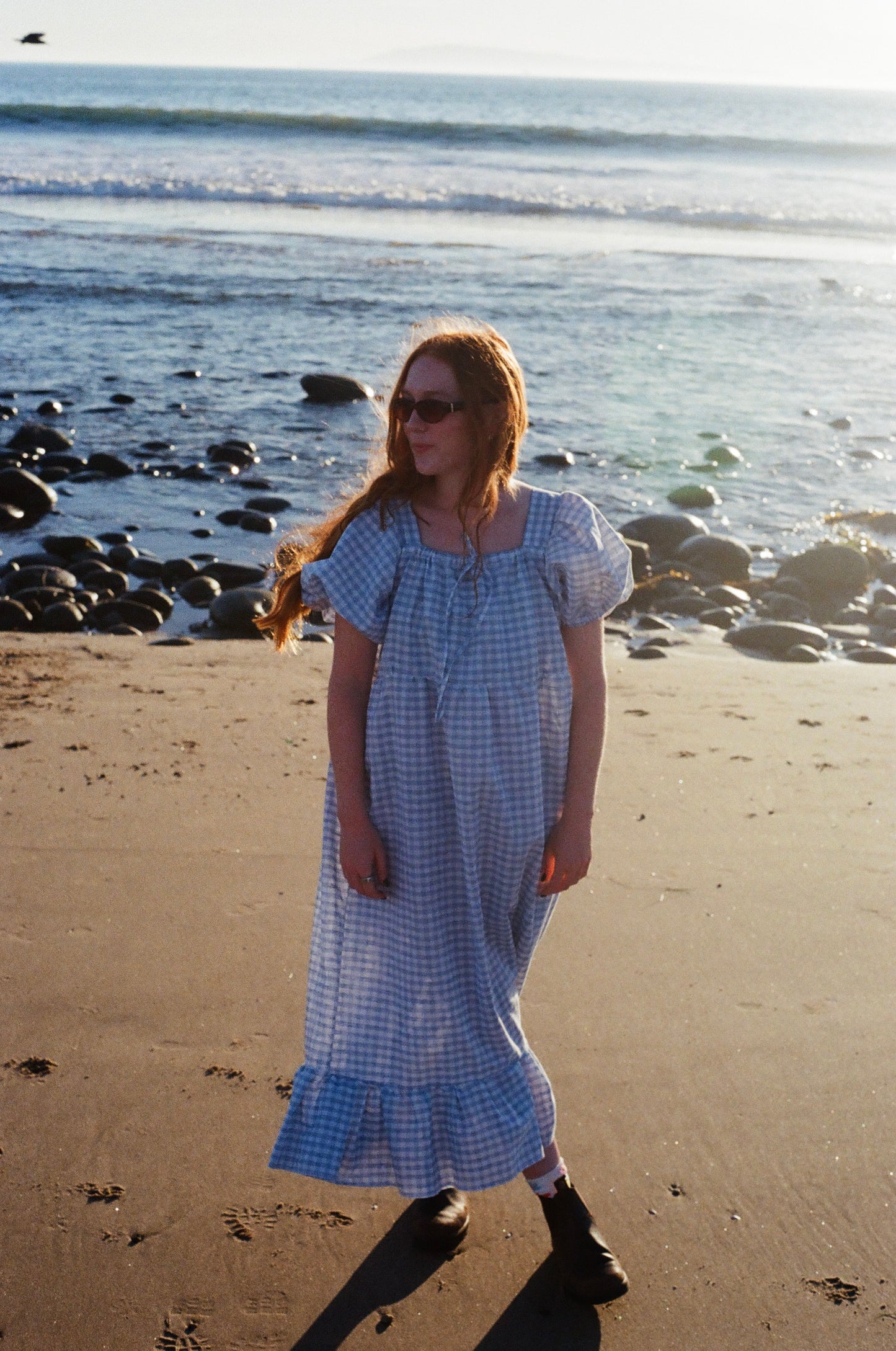 Blue Gingham Emma Dress