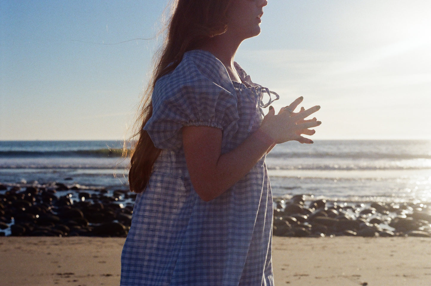 Blue Gingham Emma Dress